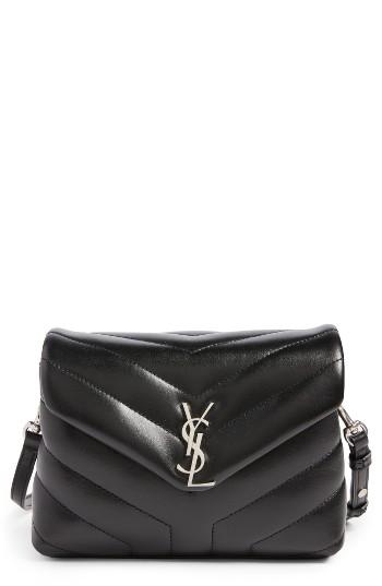 Saint Laurent Toy Loulou Calfskin Leather Crossbody Bag - Black