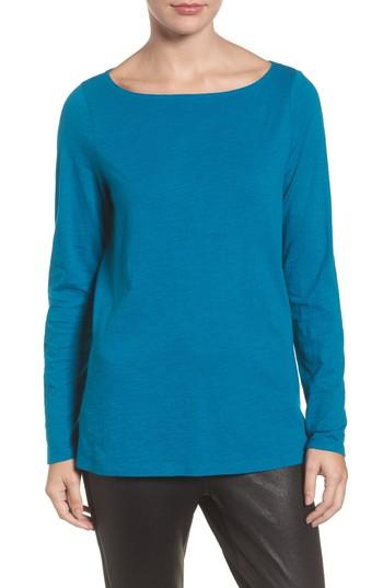 Women's Eileen Fisher Cashmere Blend Sweater - Blue/green
