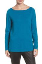 Women's Eileen Fisher Cashmere Blend Sweater - Blue/green