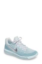 Women's Nike Lunarepic Low Flyknit 2 Running Shoe .5 M - Metallic