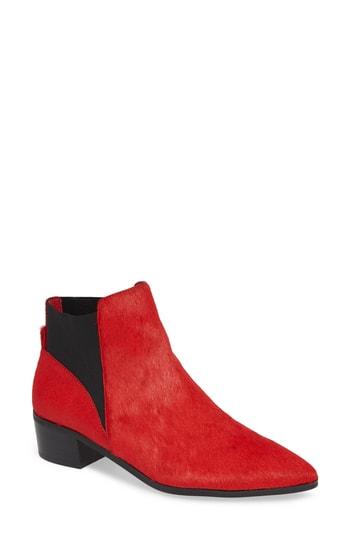 Women's Halogen Skylar Pointy Toe Bootie .5 M - Red