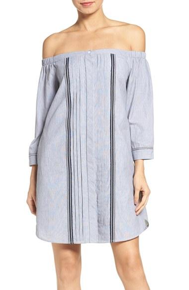 Women's Greylin Off The Shoulder Shirtdress