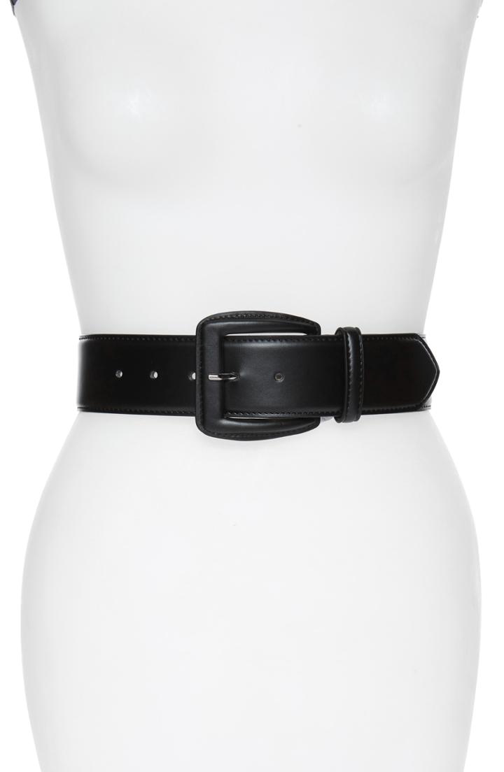 Women's Halogen Faux Leather Stretch Belt