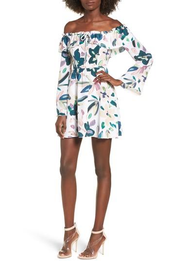 Women's Stone Cold Fox Off The Shoulder Redford Dress - White