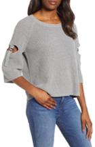 Women's 1.state Keyhole Cutout Sleeve Sweater - Grey