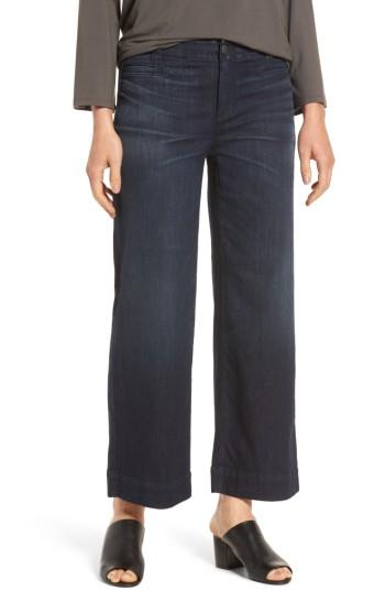 Women's Eileen Fisher Wide Leg Denim Trousers