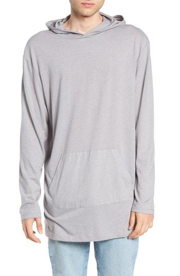 Men's The Rail Longline Hoodie - Grey