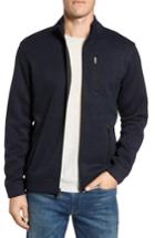 Men's Tailor Vintage Sweater Knit Fleece Zip Front Jacket - Blue