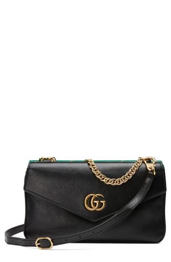 Gucci Thiara Colorblock Leather Shoulder Bag - Black