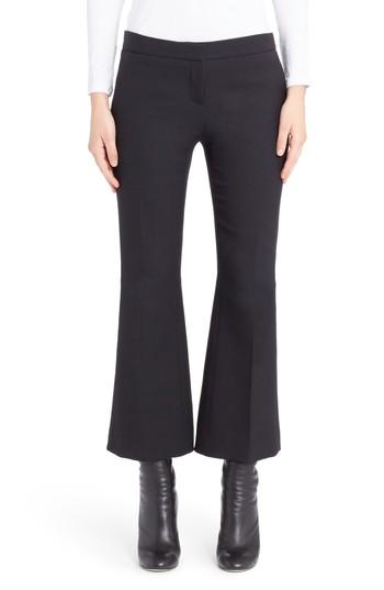Women's Alexander Mcqueen Kickback Crop Flare Pants Us / 36 It - Black