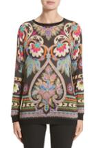 Women's Etro Print Sweater Us / 38 It - Black