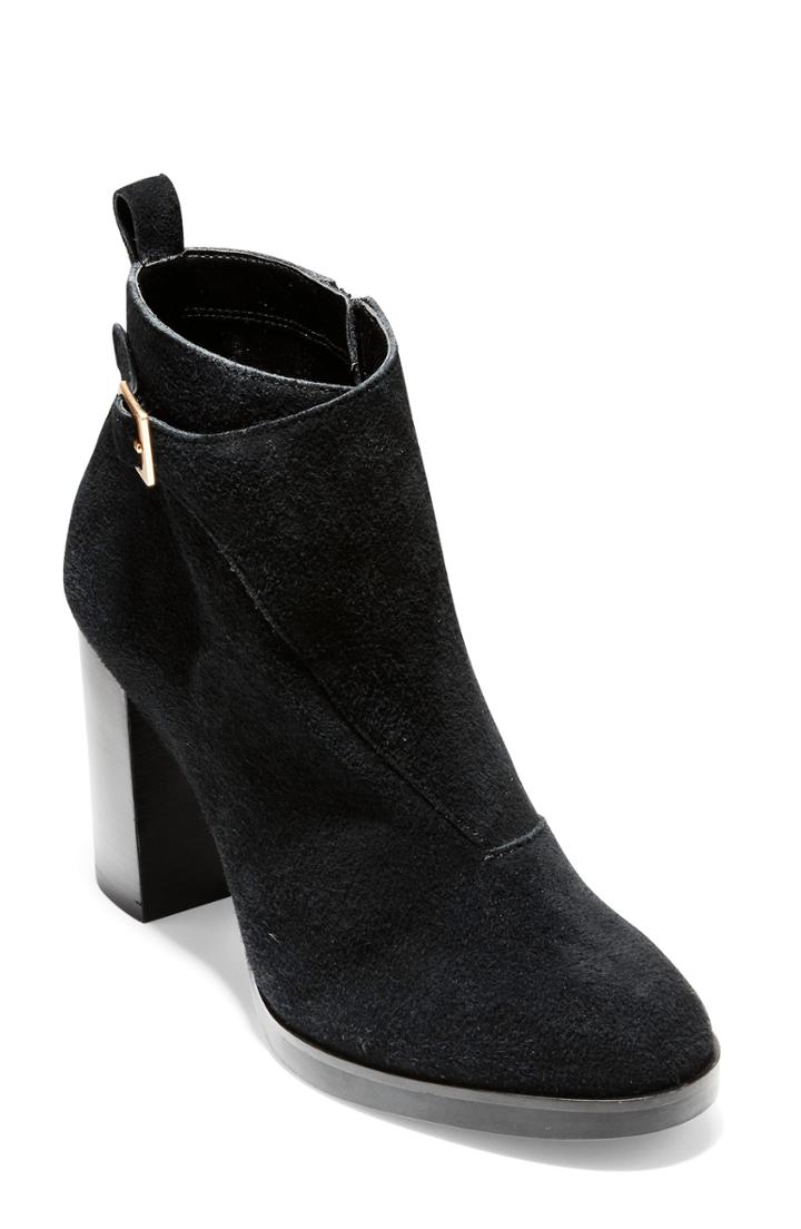 Women's Cole Haan Harrington Grand Bootie .5 B - Black