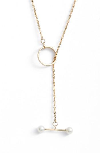 Women's Poppy Finch Pearl Toggle Necklace
