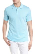 Men's Stone Rose Jacquard Polo (s) - Blue/green