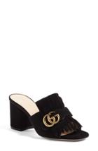 Women's Gucci Marmont Peep Toe Mule