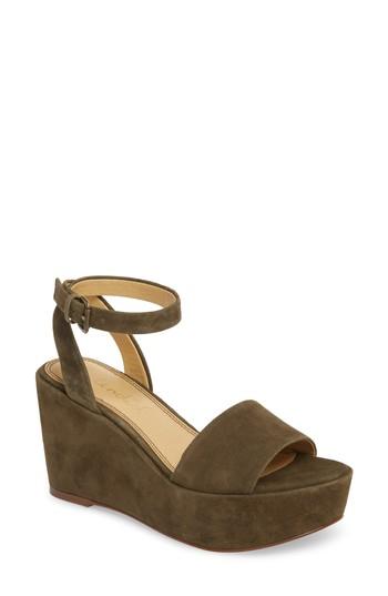 Women's Splendid Felix Platform Wedge Sandal M - Green