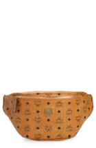 Men's Mcm Stark Studded Print Belt Bag - Brown