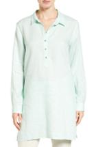 Women's Eileen Fisher Organic Linen Tunic Shirt - Green