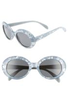 Women's Leith 52mm Marbled Oval Sunglasses -