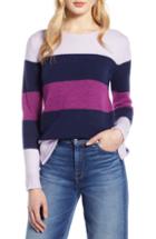 Women's Halogen Crewneck Sweater - Purple