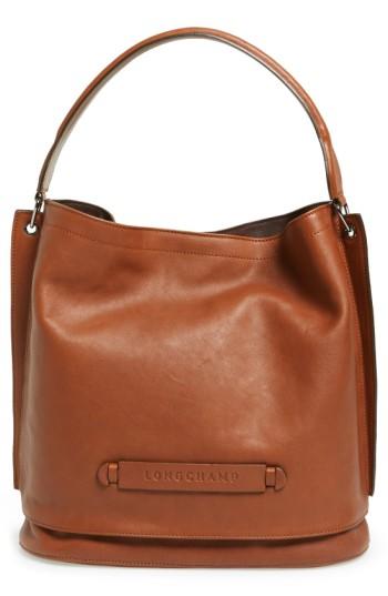 Longchamp '3d' Leather Hobo -