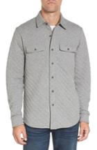 Men's Tailor Vintage Reversible Double-face Quilted Shirt, Size - Grey