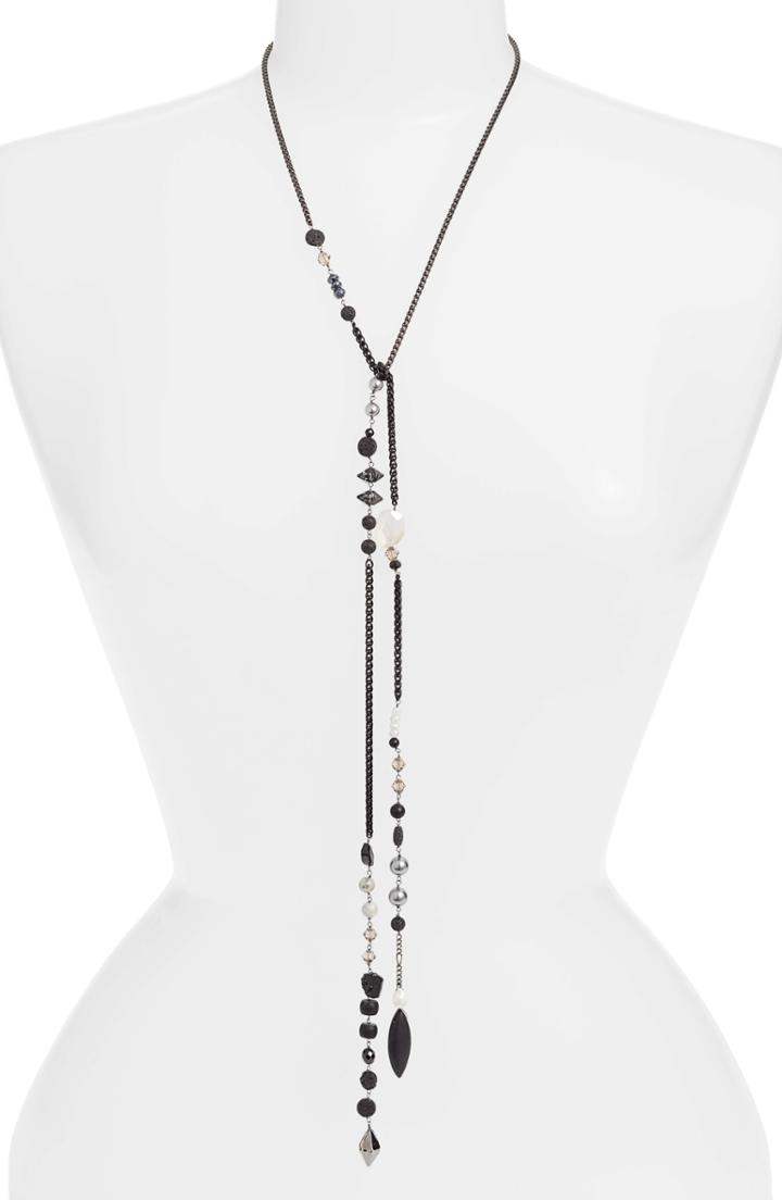 Women's Cynthia Desser Stone & Crystal Lariat Necklace