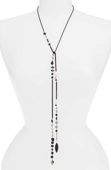 Women's Cynthia Desser Stone & Crystal Lariat Necklace