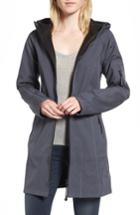 Women's Ilse Jacobsen Fit Hooded Raincoat, Size 40 - Blue