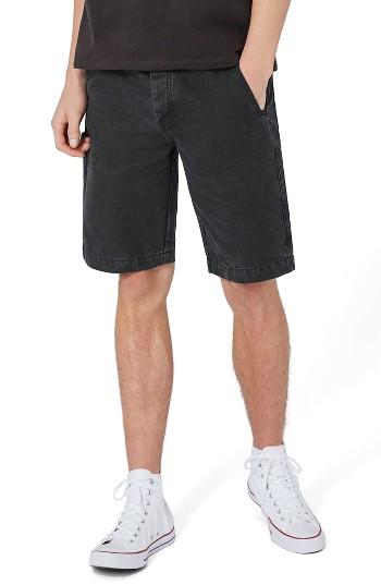 Men's Topman Washed Carpenter - Black
