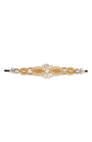 Berry Beaded Metallic Head Wrap, Size - Metallic