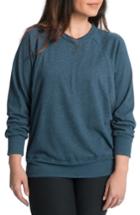 Women's Bun Maternity Relaxed Daily Maternity/nursing Sweatshirt - Black