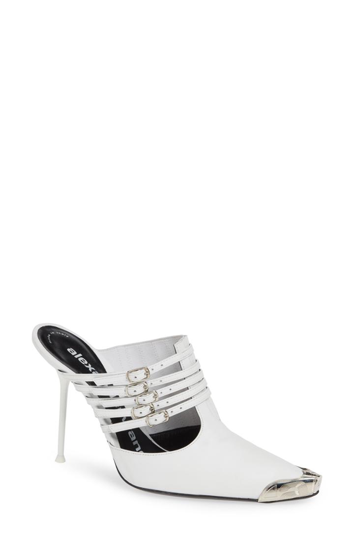 Women's Alexander Wang Minna Strappy Mule Us / 36eu - White
