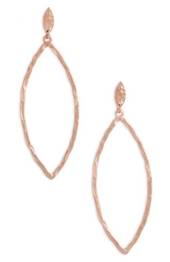 Women's Canvas Marquise Drop Earrings