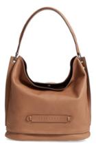 Longchamp '3d' Leather Hobo - Beige