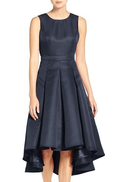 Women's Lulus Cutout Back Tea Length High/low Dress