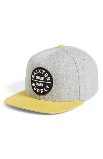 Men's Brixton Oath Iii Snapback Baseball Cap -
