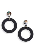 Women's Halogen Resin Circle Drop Earrings