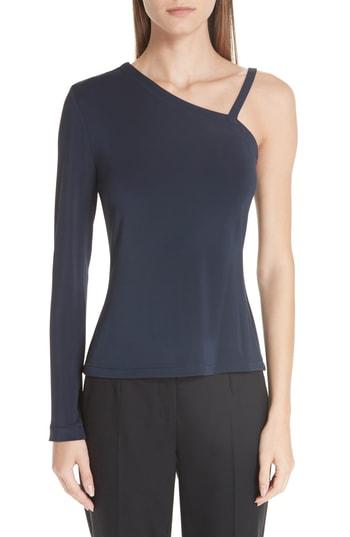 Women's Yigal Azrouel One-shoulder Matte Jersey Top - Blue