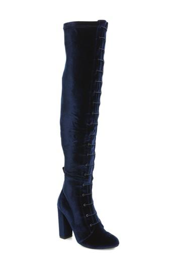 Women's Chinese Laundry Benita Over The Knee Boot .5 M - Blue