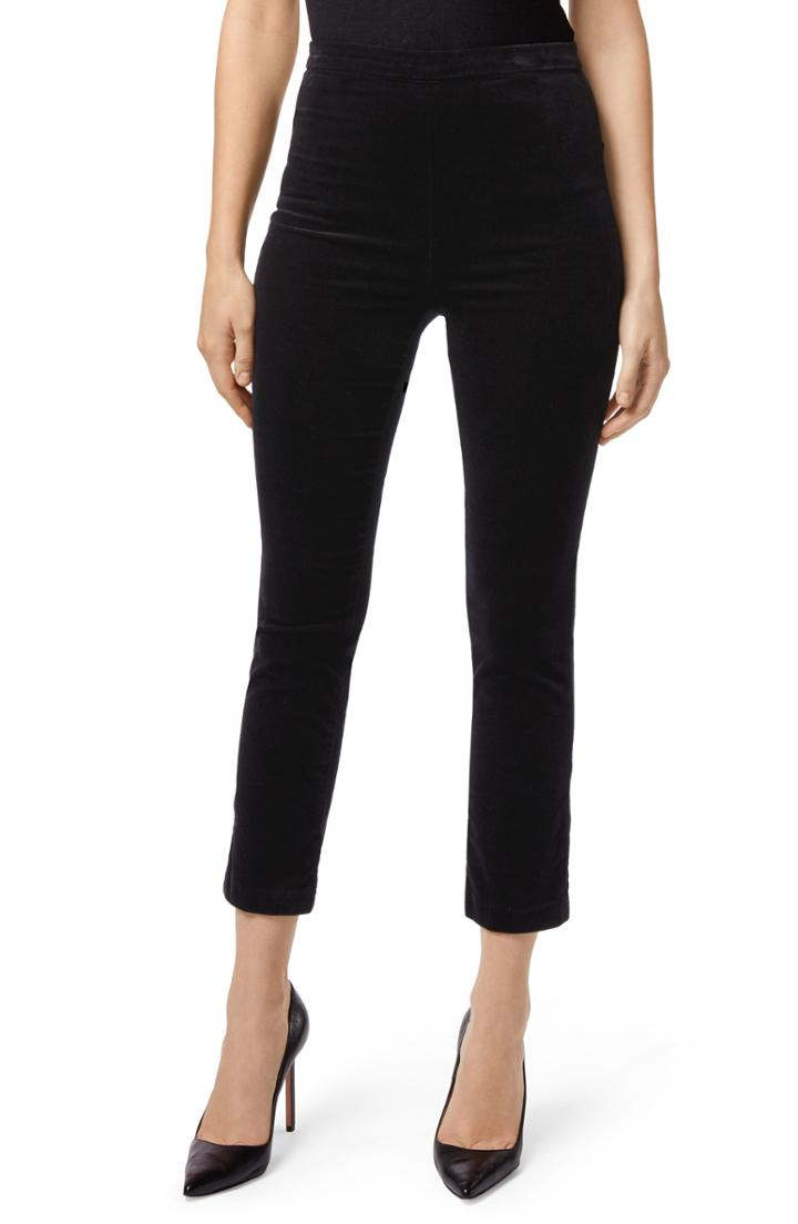 Women's J Brand Natalie Velvet High Waist Crop Skinny Pants