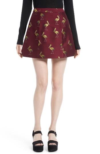Women's Alice + Olivia Loran Bird Print Miniskirt