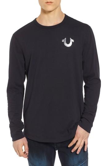 Men's True Religion Core Metallic T-shirt - Black