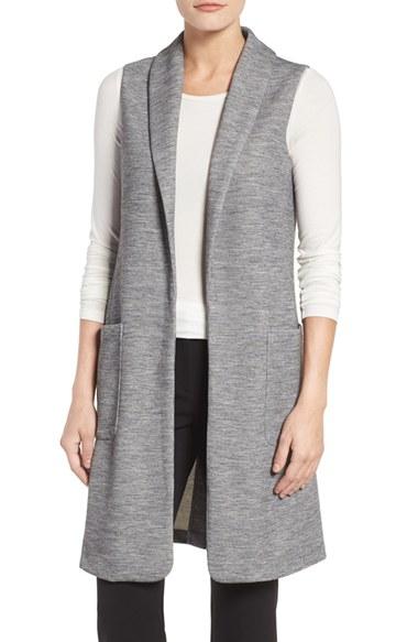 Women's Halogen Long Knit Vest