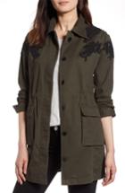 Women's Halogen Lace Detail Jacket - Green