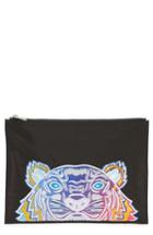 Men's Kenzo Rainbow Tiger Embroidered A4 Pouch -
