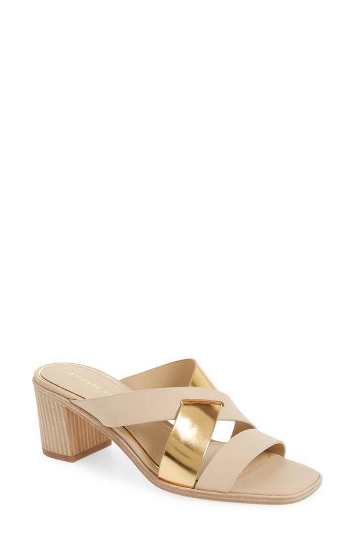 Women's Etienne Aigner Negroni Cross Strap Mule Sandal M - White
