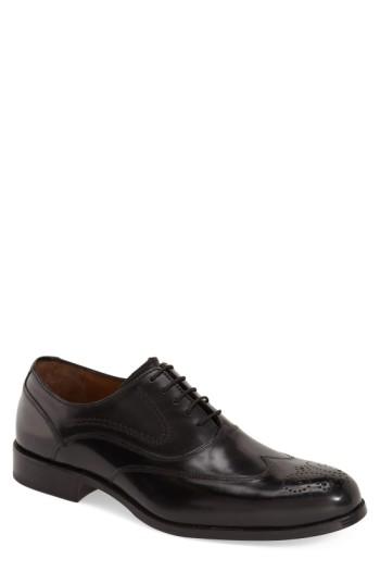 Men's Johnston & Murphy 'stratton' Wingtip Oxford .5 M - Black