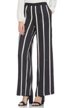 Women's Vince Camuto Dramatic Stripe Pull-on Pants - Black