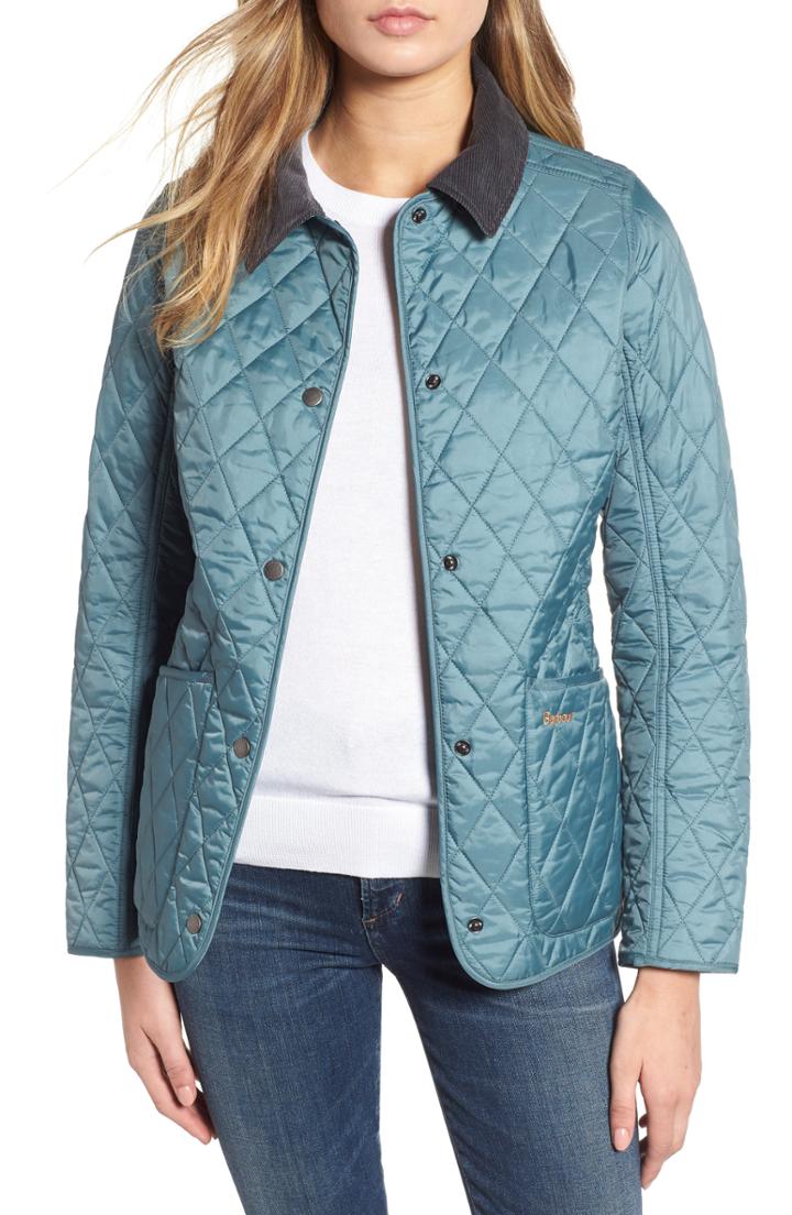 Women's Barbour Annandale Quilted Jacket Us / 20 Uk - Green